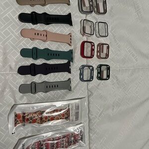 Assorted Watch Bands and face protectors